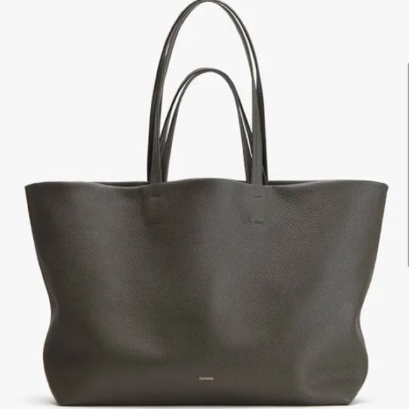 Cuyana Classic Easy Tote in Dark Olive - Picture 1 of 6